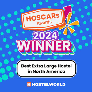 HI Boston hostel was named the best extra large hostel in North America by HostelWorld in 2024.