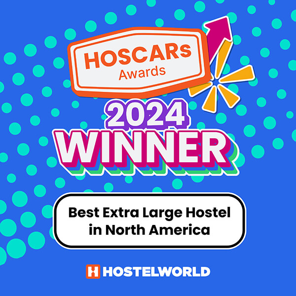 HI Boston hostel was named the best extra large hostel in North America by HostelWorld in 2024.