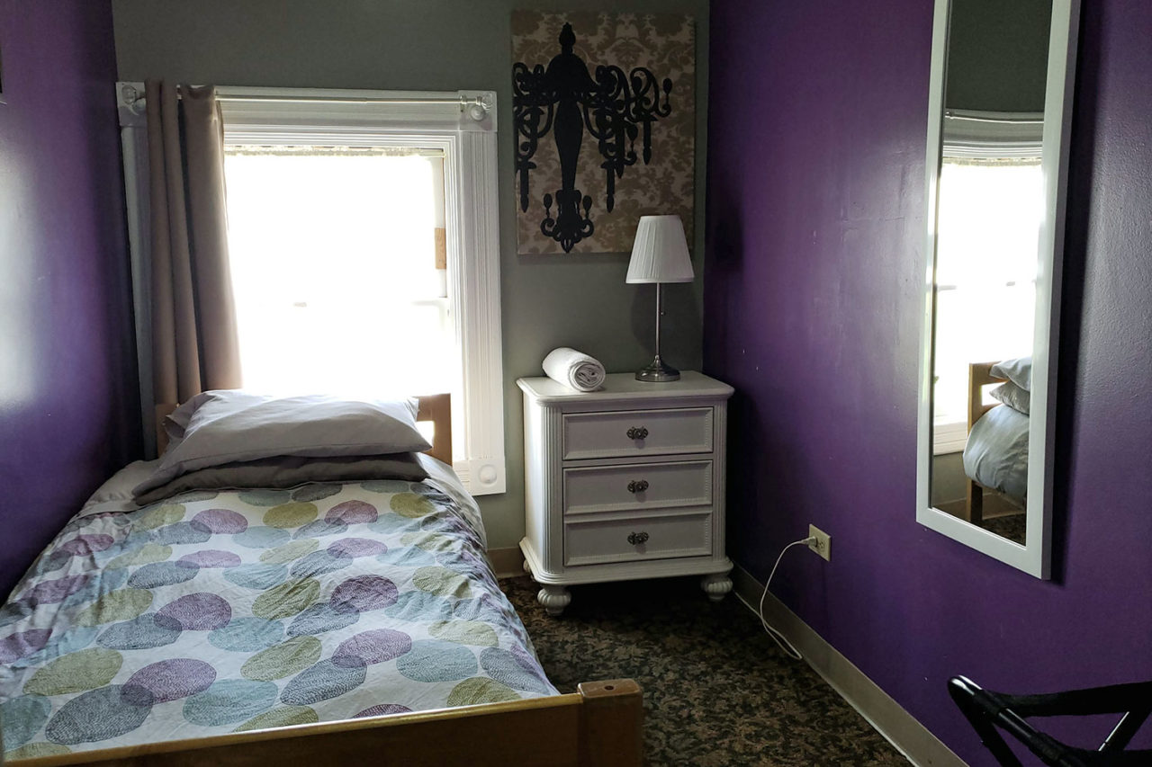 Private Single Room at HI Sacramento Hostel.