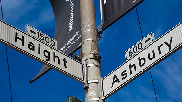 Haight Ashbury sign San Francisco