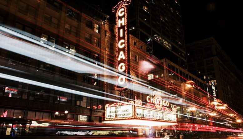 Chicago theatre marquee