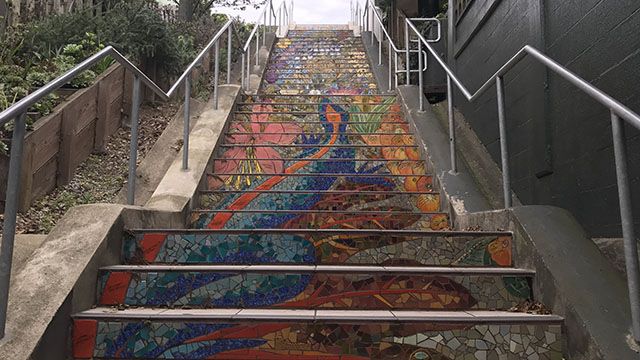 tiled staircase in San Francisco