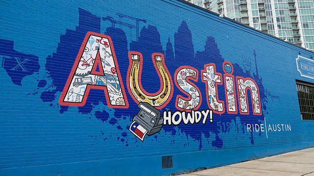 "Howdy Austin" mural