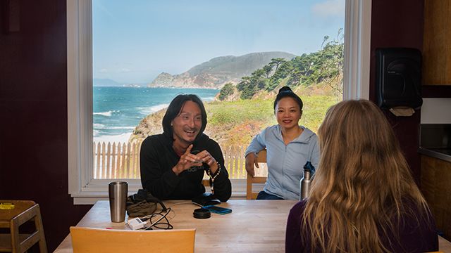 guests at HI Point Montara lighthouse hostel