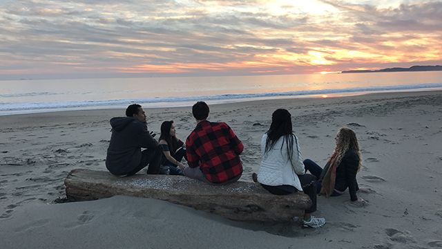 a group of travelers at point reyes national seashore