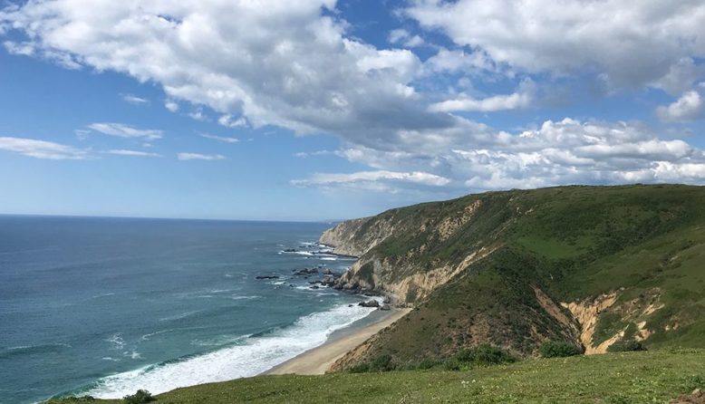 a view of the ocean from Point Reyes National Seashore