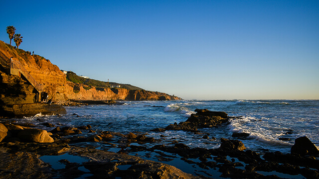 Sunset Cliffs in San Diego