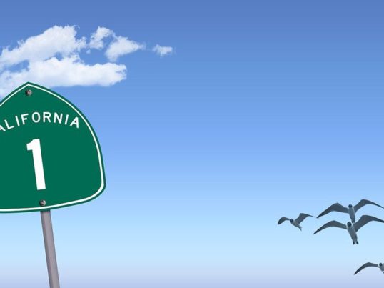 California Highway 1 sign