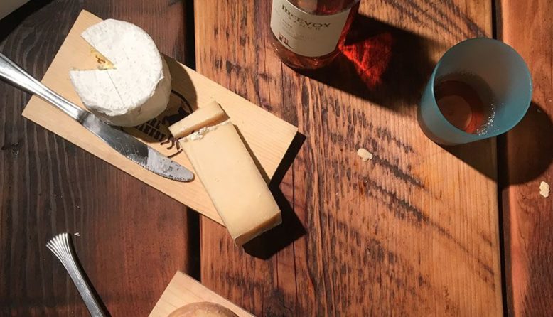a wine and cheese picnic