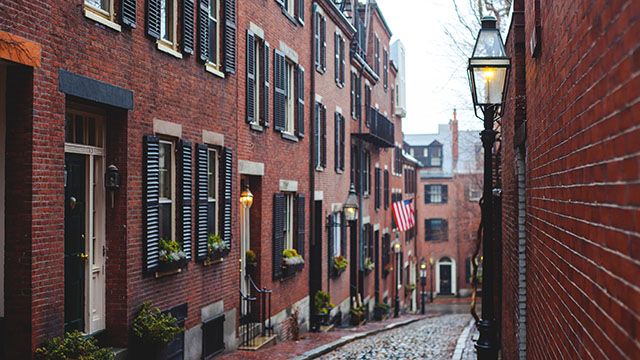 Beacon hill in Boston