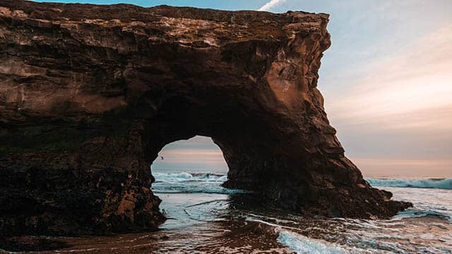 natural bridges beach in santa cruz