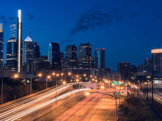 Philadelphia at night