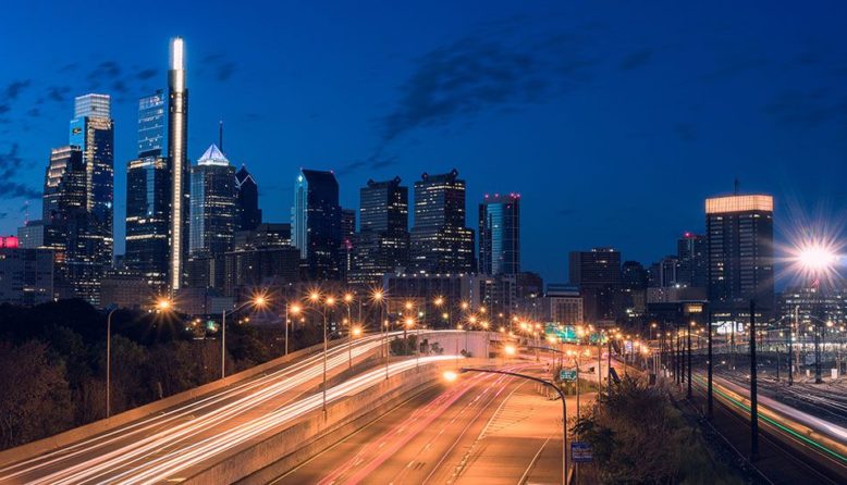 Philadelphia at night