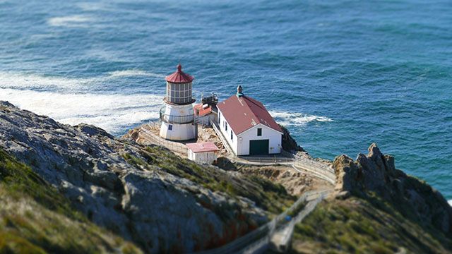 a view of the point reyes light house