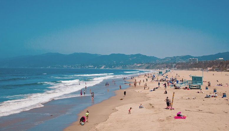 a beach in Santa Monica