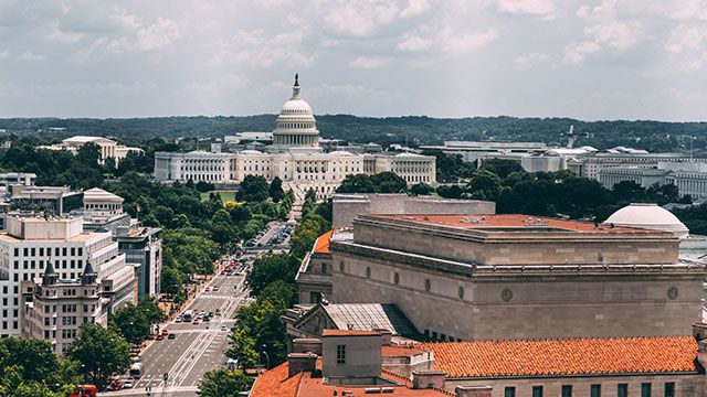 rooftops in Washington DC