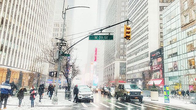 New York City in the winter