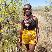 Wildflowers and cliffs at North Table Ecological reserve near sacramento