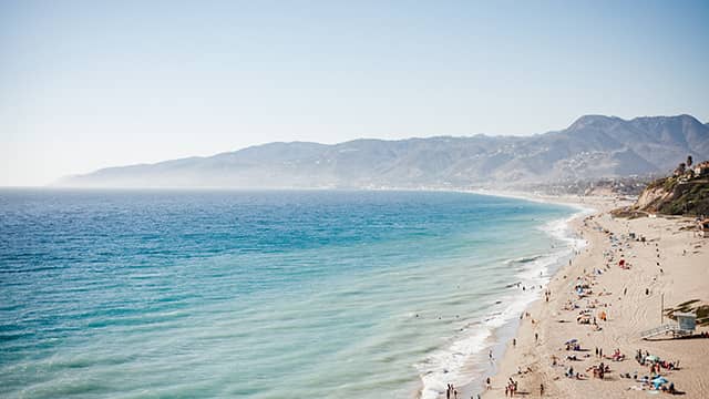 a beach in Malibu California