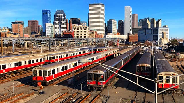 trains leaving from Boston's south station