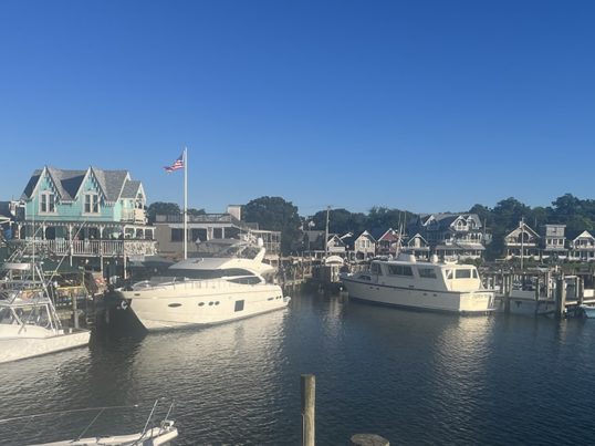 boats lining the harbor of martha's vineyard