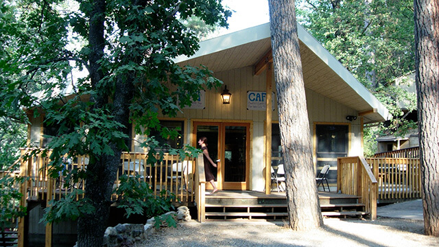 the exterior of HI Yosemite Bug hostel